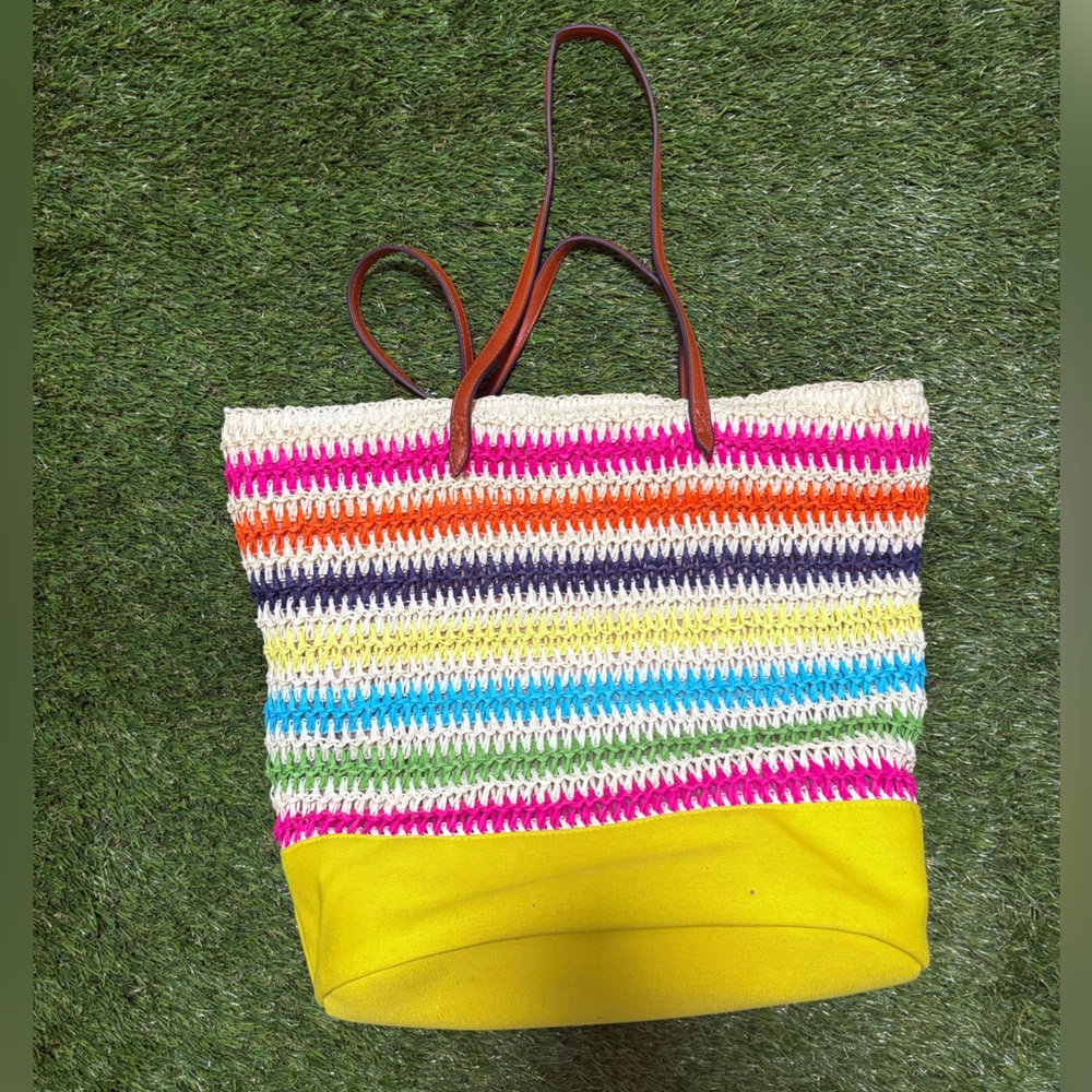 Charming Charlie Multicolor Striped Tote Bag